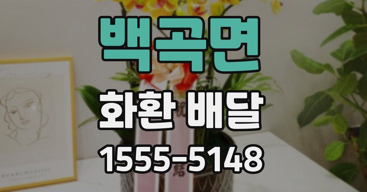 백곡면 화환 배달