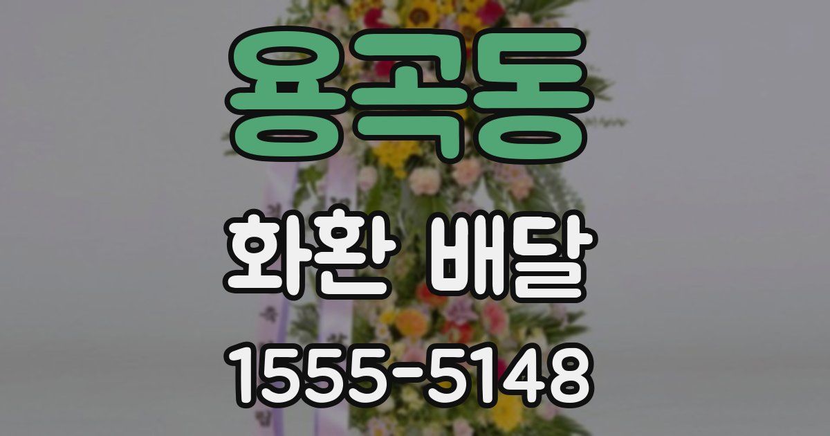 용곡동 화환 배달