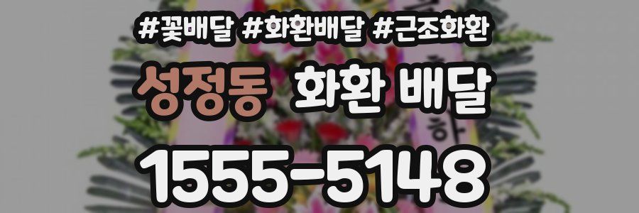 성정동 화환 배달