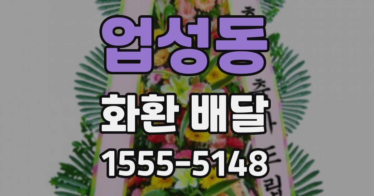 업성동 화환 배달