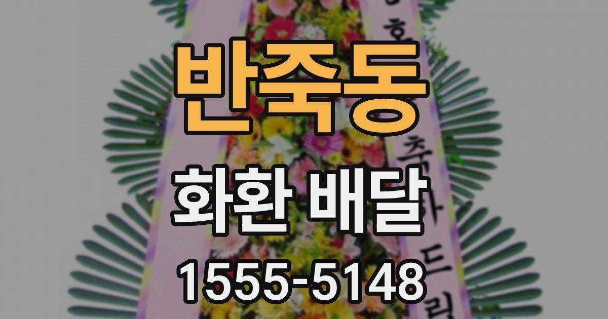 반죽동 화환 배달