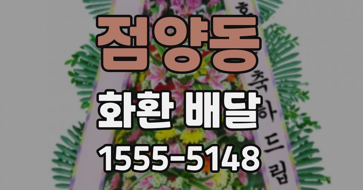 점양동 화환 배달