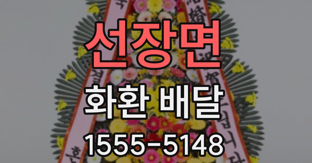 선장면 화환 배달