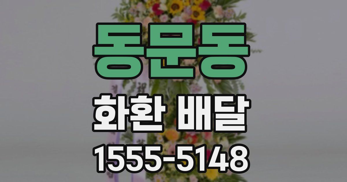 동문동 화환 배달