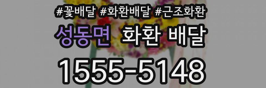 성동면 화환 배달