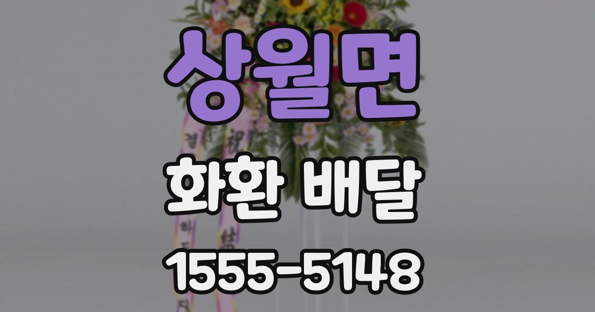 상월면 화환 배달