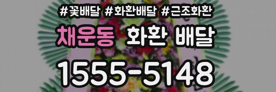 채운동 화환 배달