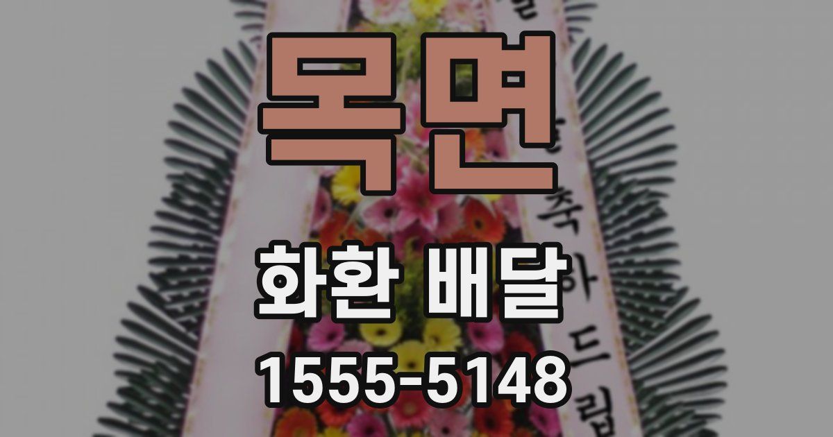 목면 화환 배달