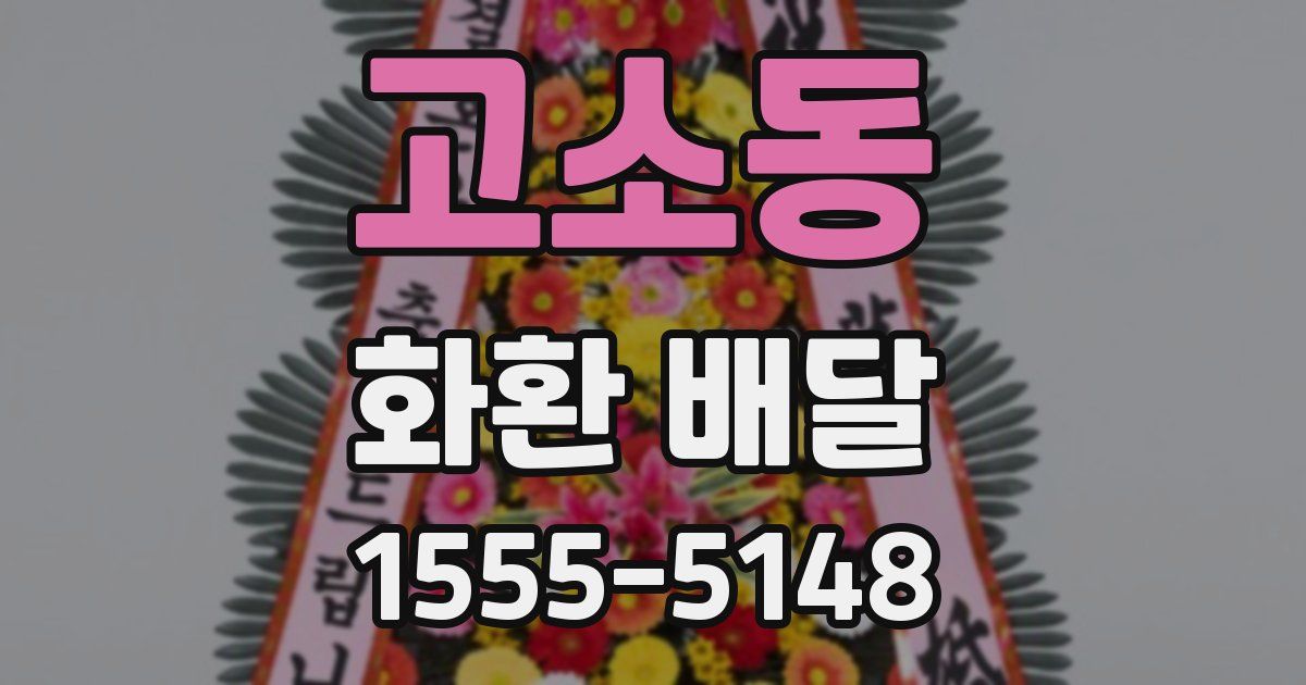 고소동 화환 배달