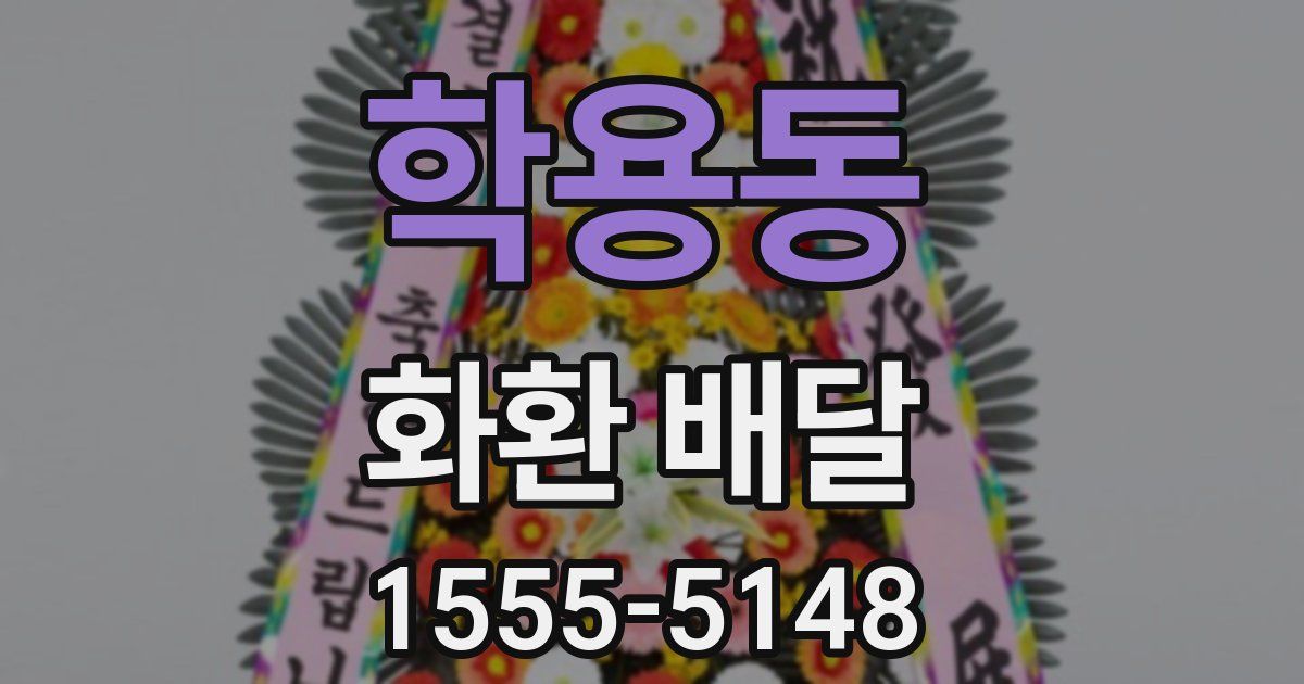 학용동 화환 배달