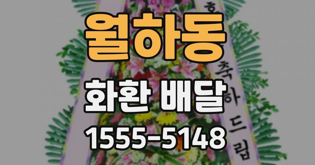 월하동 화환 배달