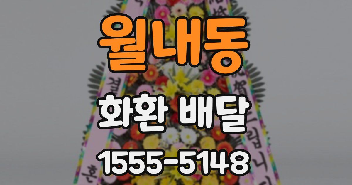 월내동 화환 배달