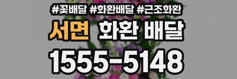 서면 화환 배달