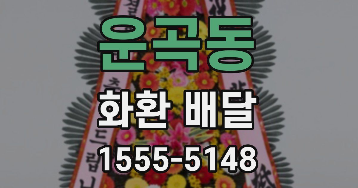 운곡동 화환 배달