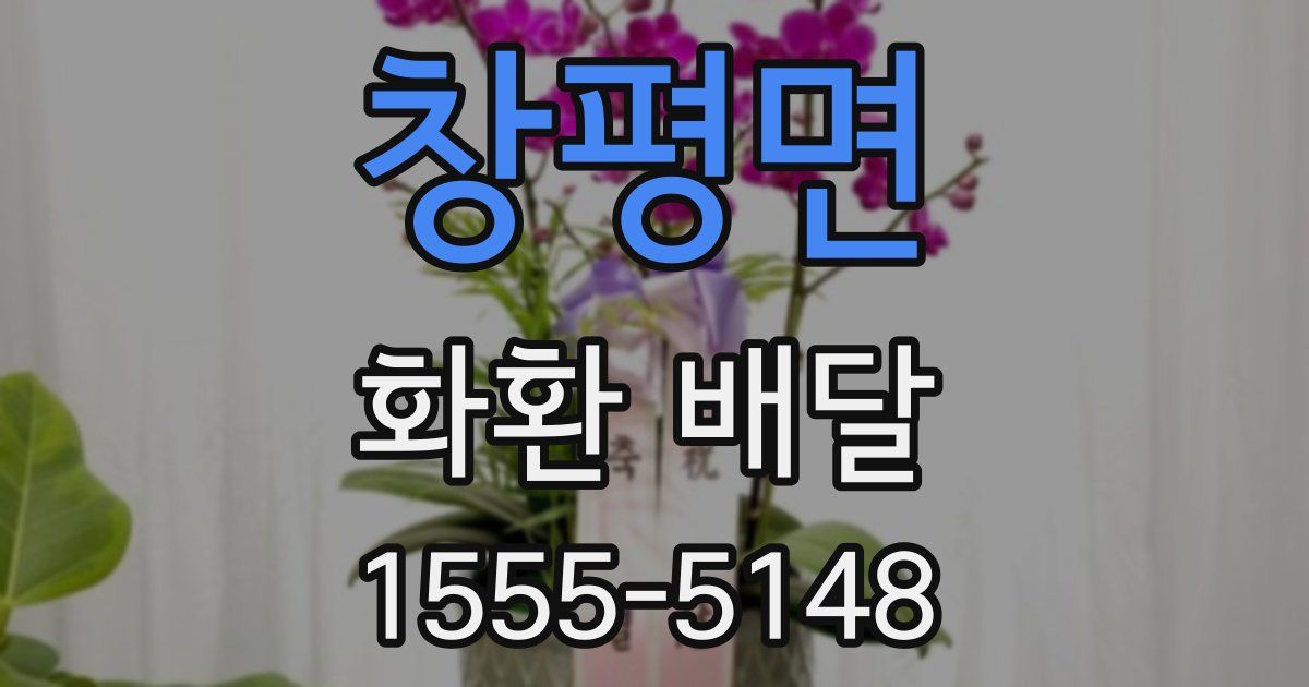 창평면 화환 배달