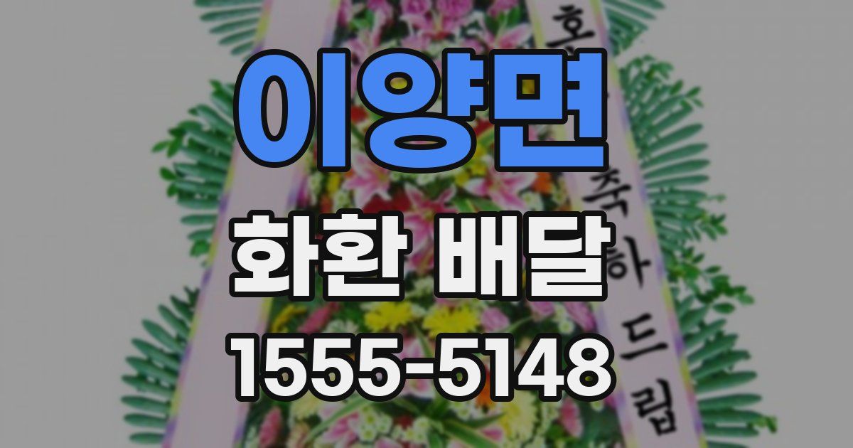 이양면 화환 배달