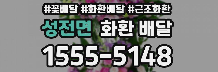 성전면 화환 배달