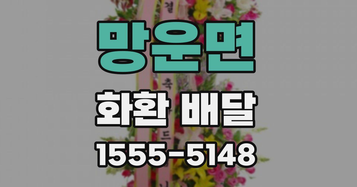 망운면 화환 배달