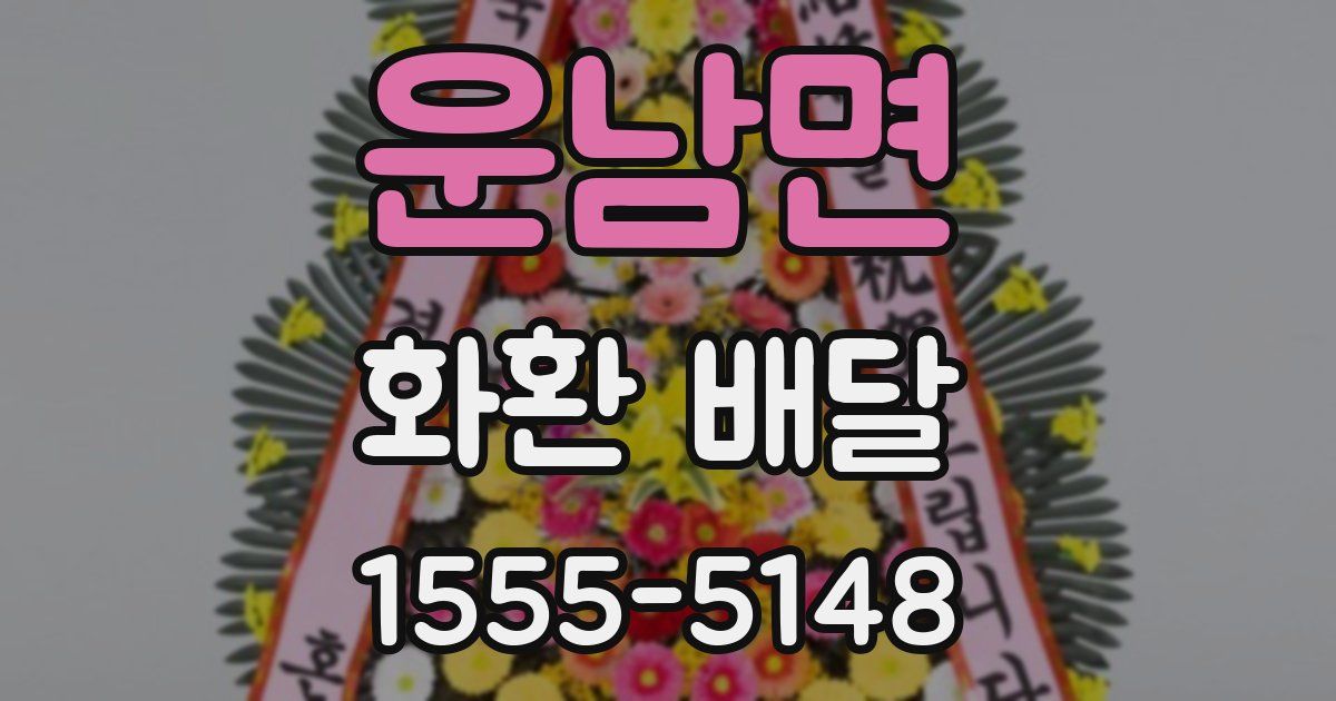 운남면 화환 배달