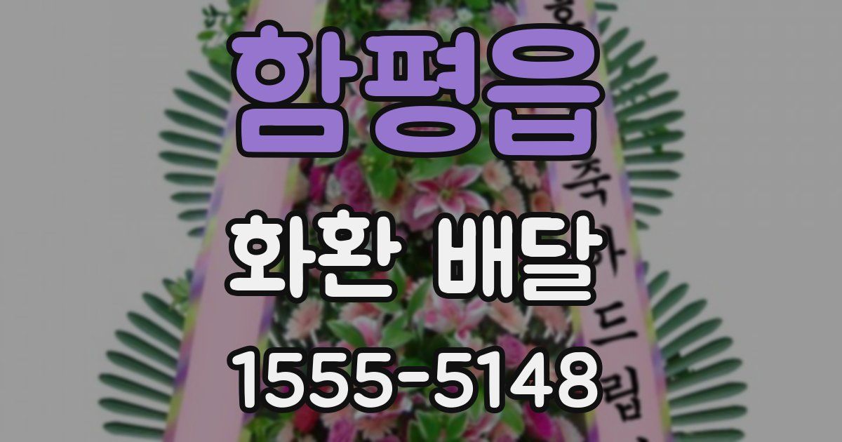 함평읍 화환 배달