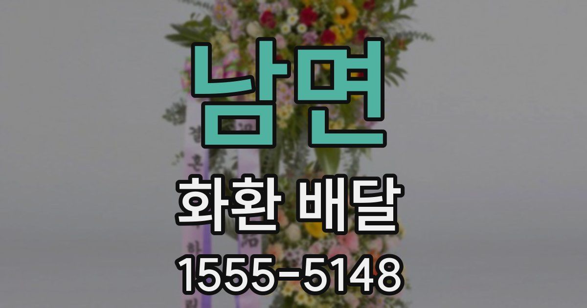 남면 화환 배달