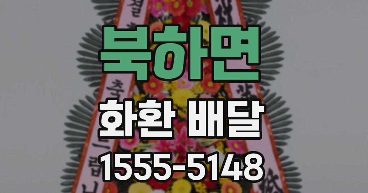 북하면 화환 배달