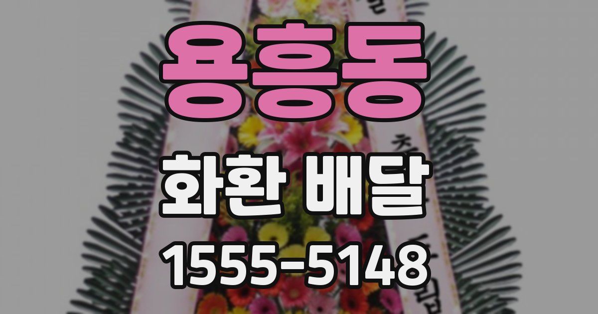 용흥동 화환 배달
