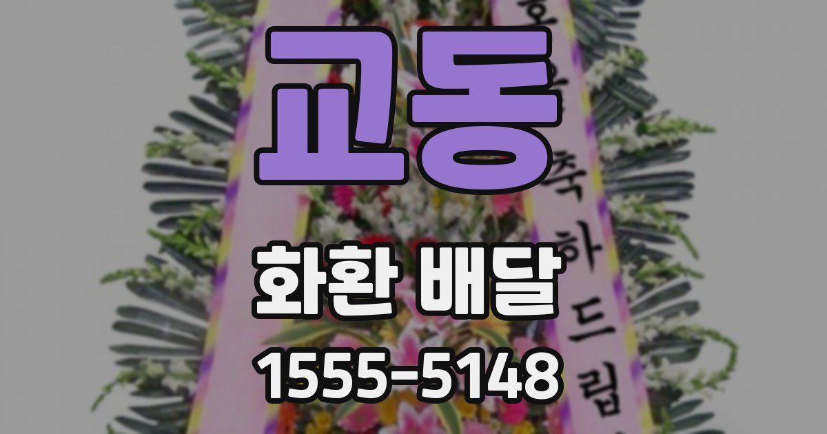교동 화환 배달