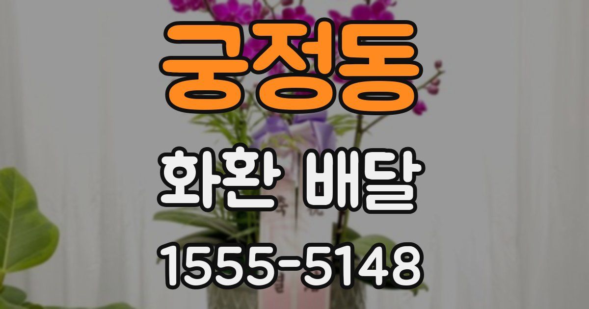 궁정동 화환 배달