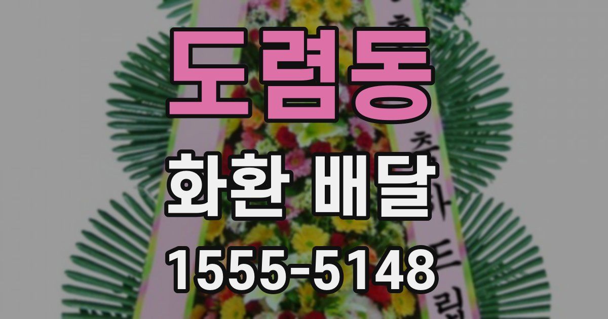도렴동 화환 배달