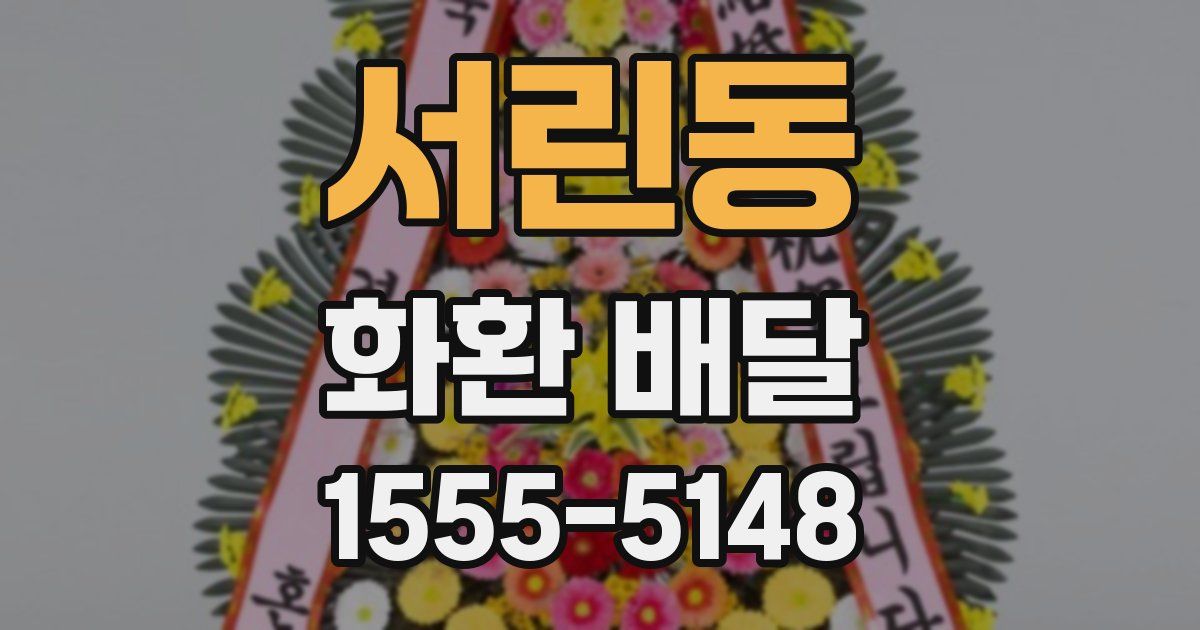 서린동 화환 배달