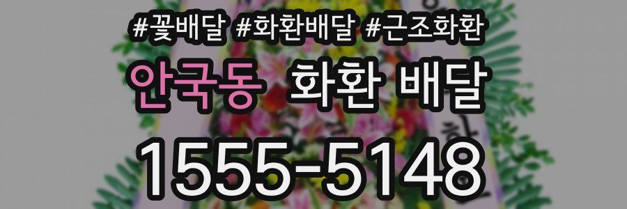 안국동 화환 배달