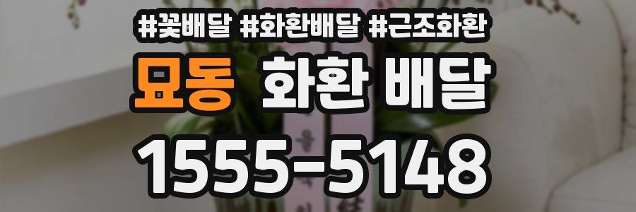 묘동 화환 배달