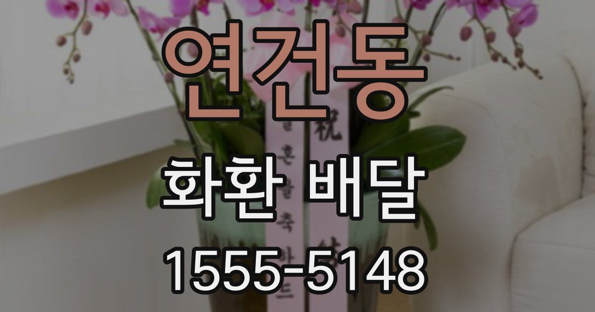 연건동 화환 배달