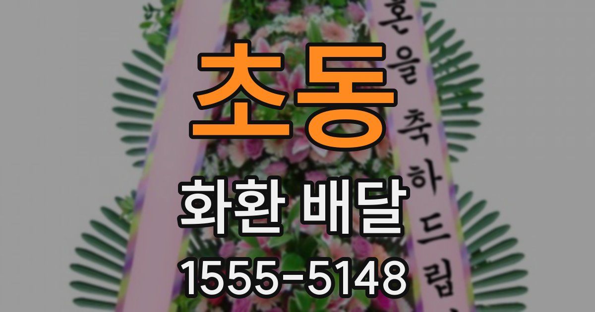 초동 화환 배달