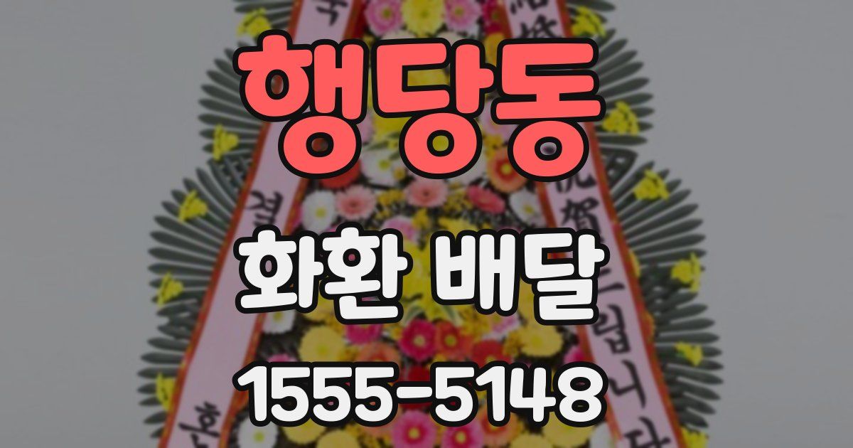 행당동 화환 배달