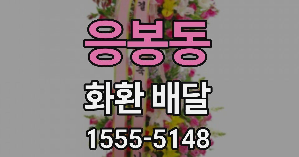 응봉동 화환 배달