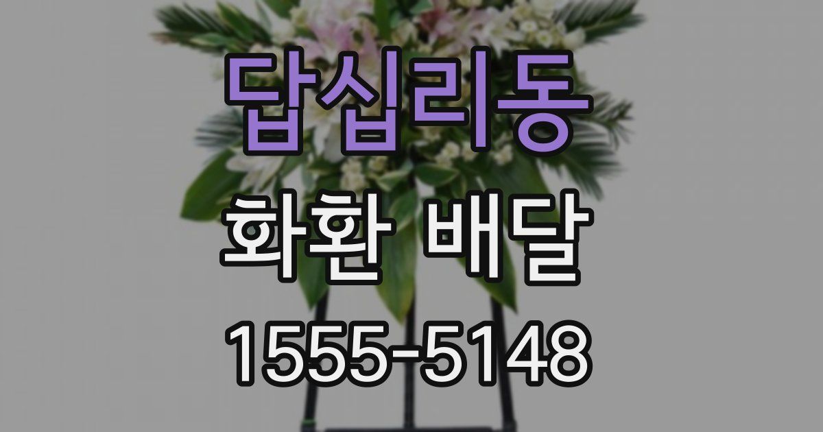 답십리동 화환 배달