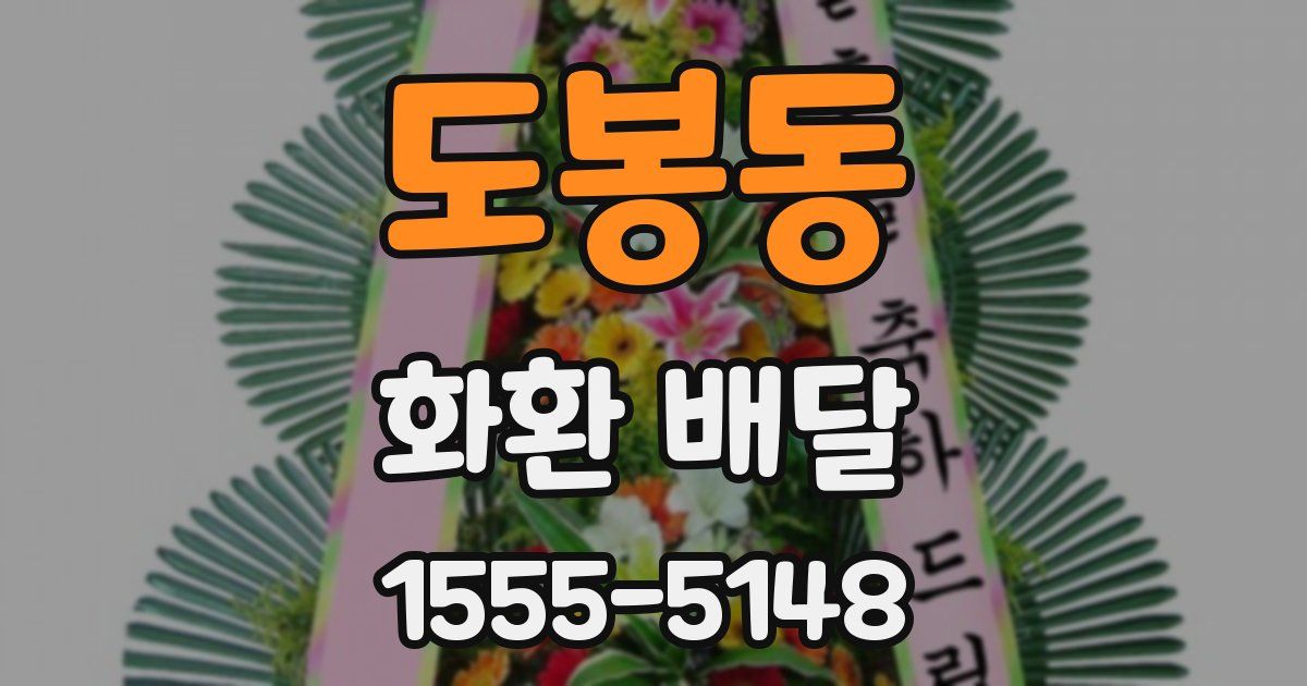 도봉동 화환 배달
