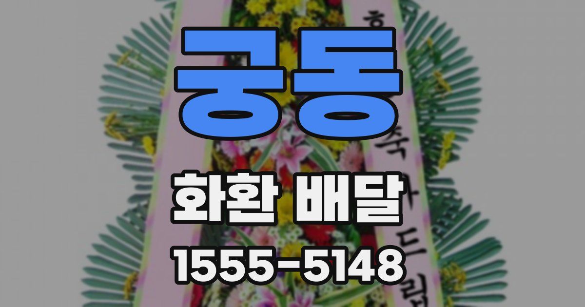 궁동 화환 배달