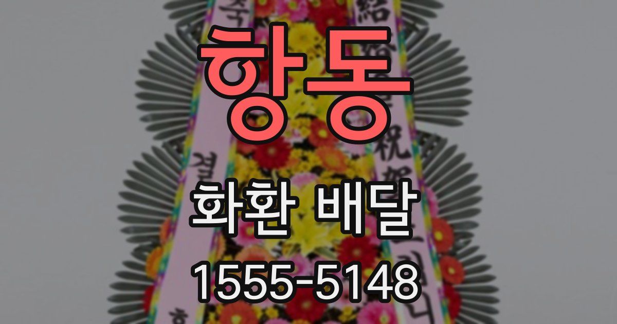 항동 화환 배달