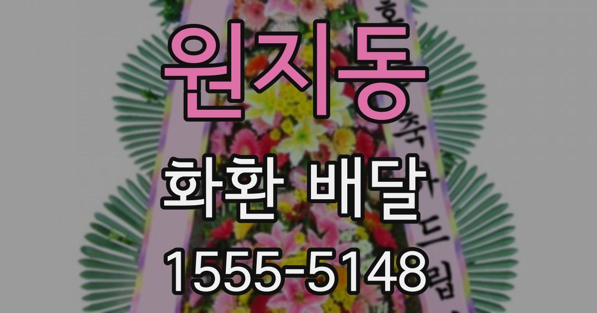 원지동 화환 배달