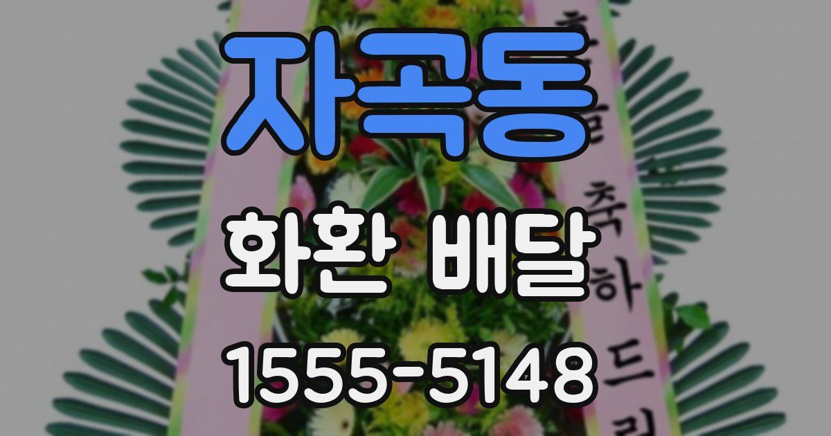 자곡동 화환 배달