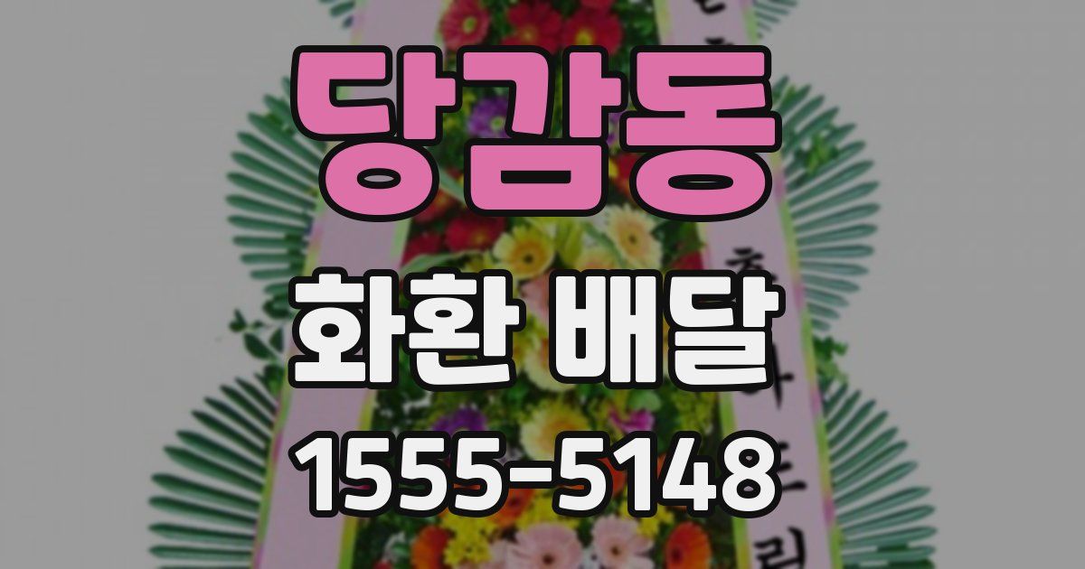 당감동 화환 배달