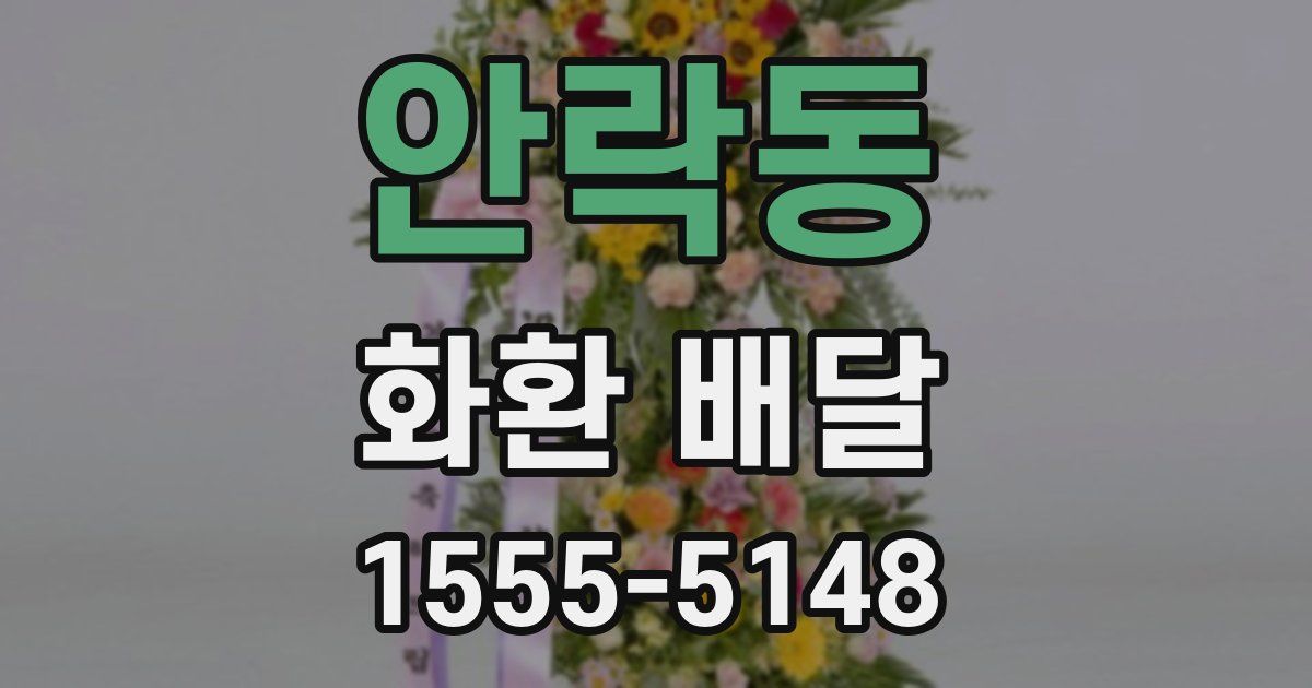 안락동 화환 배달