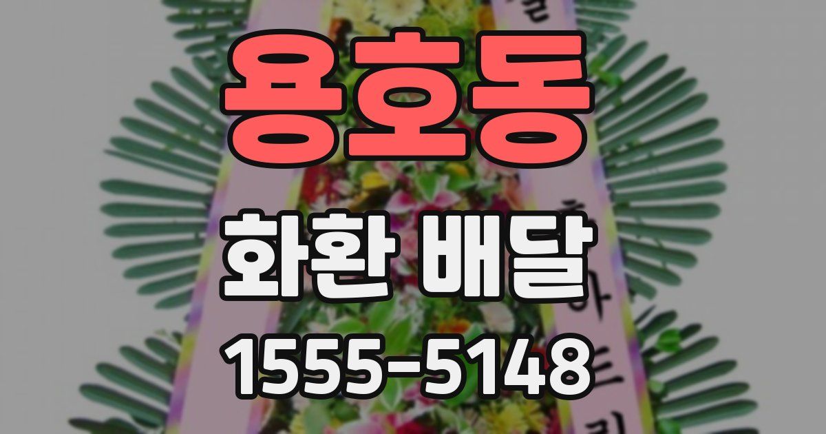용호동 화환 배달
