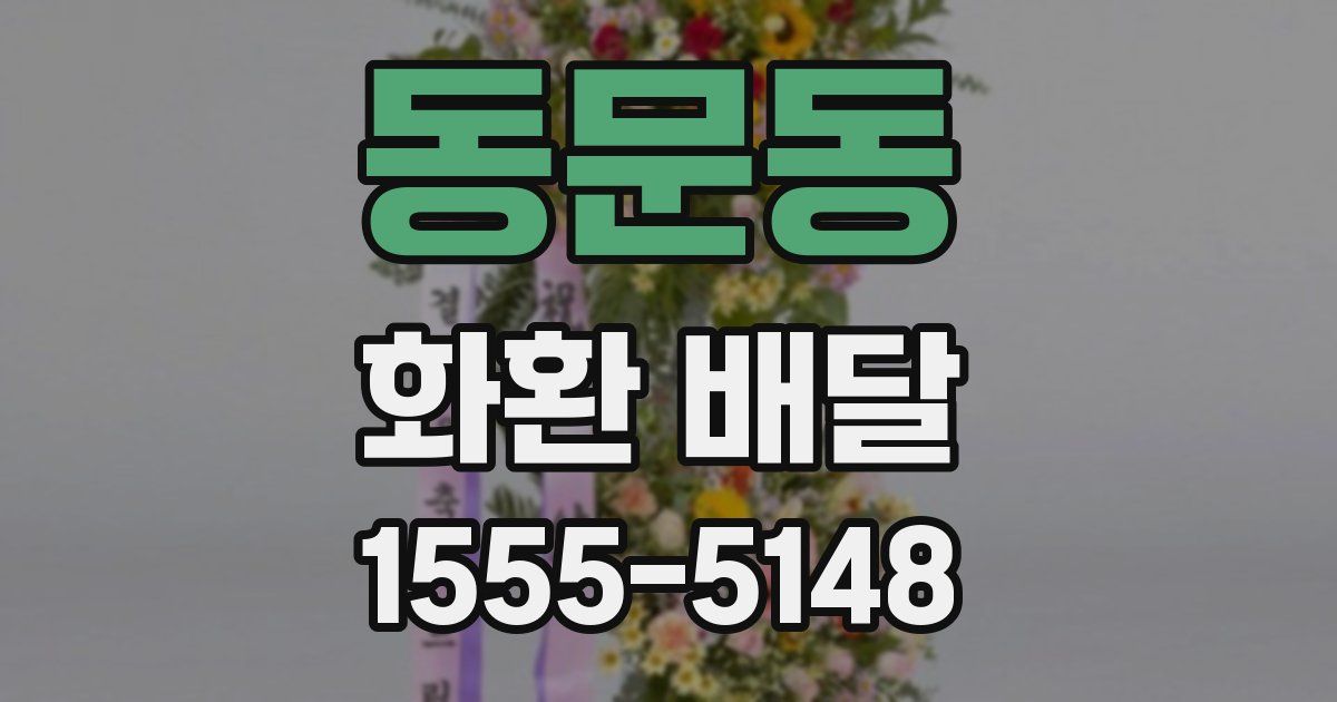 동문동 화환 배달