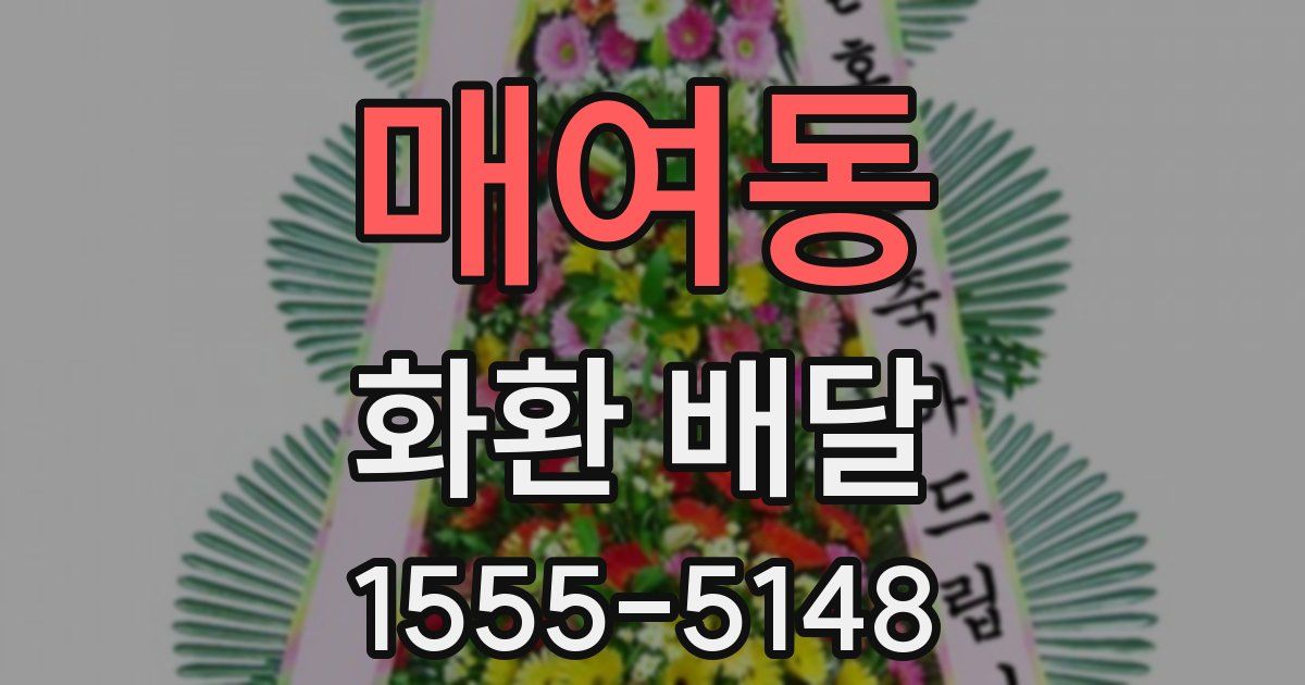 매여동 화환 배달