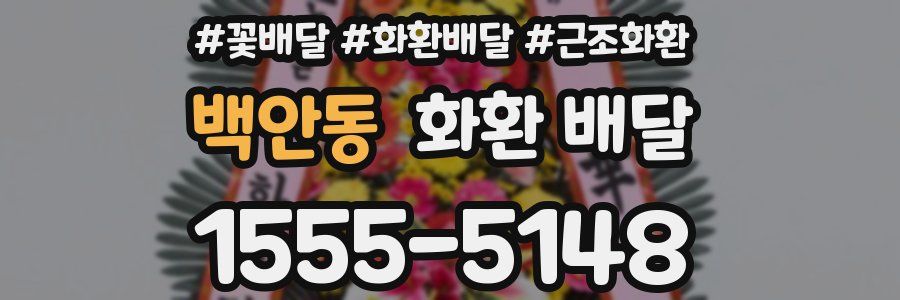 백안동 화환 배달
