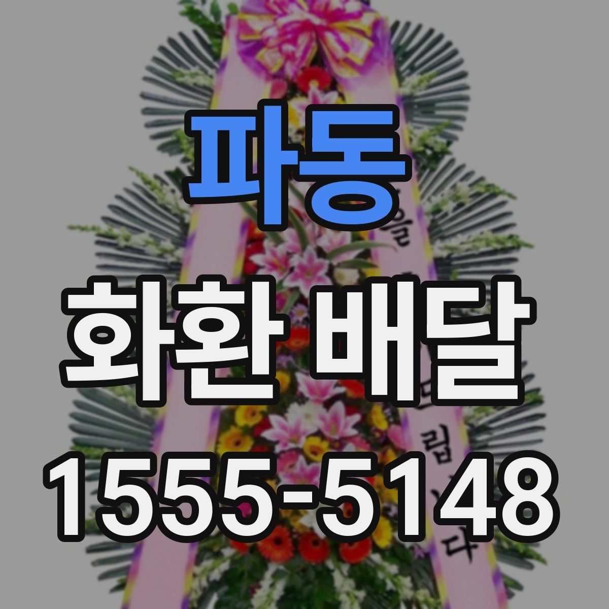파동 화환 배달
